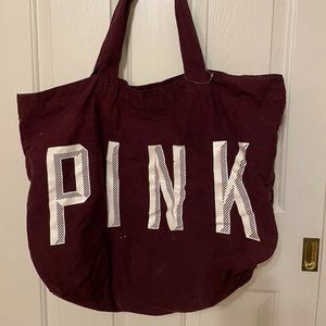 PINK Canvas Tote Bag